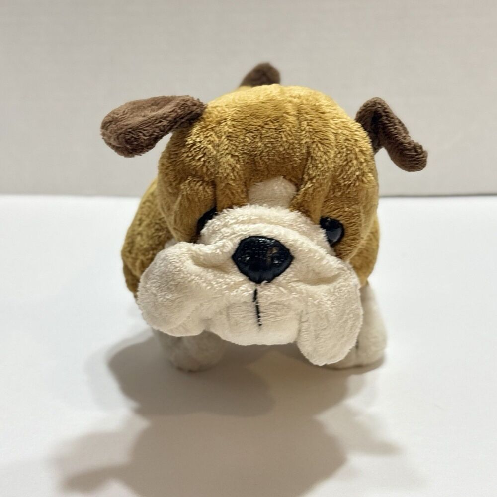 Ganz Webkinz Bulldog Plush Stuffed Animal Dog Toy NO CODE